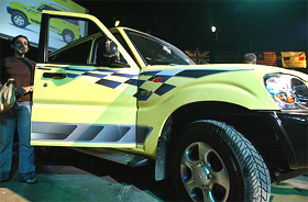 The newly launched Mahindra & Mahindra Scorpio with Common Rail Diesel engine