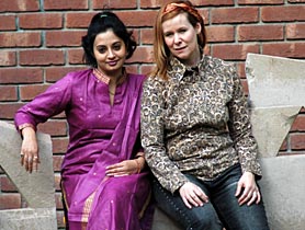 Indian vocalist Meeta Pandit and French pianist Allie Delfau perform at Alliance Francaise, Sector 36, in Chandigarh on Friday