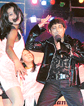 Singer Sukhwinder Singh performs during the Festival of Gardens in Sector 16, Chandigarh, on Friday evening.