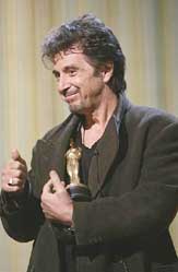Hollywood actor Al Pacino rehearses for Sunday's 77th Academy Awards 
