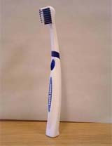 This photo provided by Hasbro Inc shows "Tooth Tunes", Hasbro's new musical toothbrush