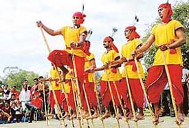 Artistes from Orissa perform folk dance
