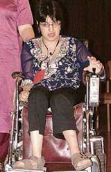 Malini Chib, Trustee and Chairperson of ADAPT (Abled Disabled All People Together) in New Delhi on Sunday.