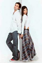 Abhay Deol and Ayesha Takia in Socha Na Tha