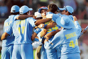 The Indian one-day team won the series when they toured Pakistan in 2004, but have lost four matches in a row to their arch-rivals since then.