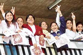 Some of the prize winners of GCG-42 in a jubilant mood after their annual prize