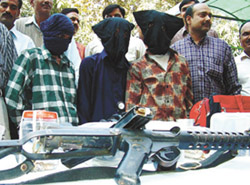 Three Bangladeshi dacoits arrested by the police in the Capital on Saturday. 