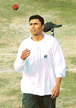 The only Hindu in the Pakistani cricket team, spinner Danish Kaneria prepares to test Indian batsmen in his first ever Test in India.
