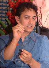 Bollywood actor Aamir Khan addresses a Press conference in Amritsar on Sunday