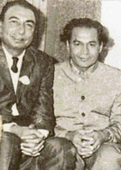 Abdul Hayee Sahir Ludhianvi and Harkrishan Lall