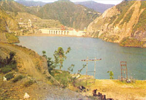 A view of the Chamera reservoir