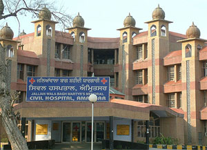 The Civil Hospital, Amritsar, which may be be given to a private party as pilot project. 