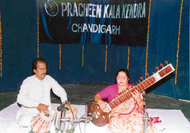 Pushpa Verma performs at Pracheen Kala Kendra, Sector 35, Chandigarh, on Friday.
