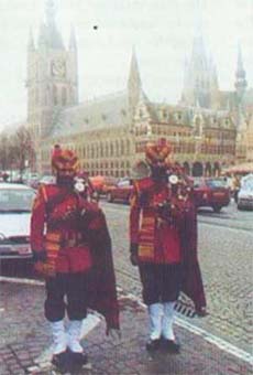Bagpipers from the Punjab Regiment who enthralled the audience during the memorial ceremonies