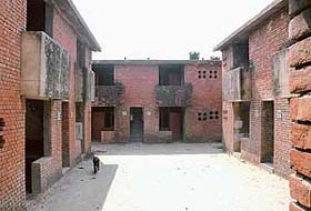 A sight of 240 unallotted houses in a housing complex built more than 12 years ago near Labour Colony IV in Chandigarh