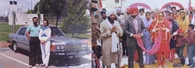 File pictures of Manjit Singh Dhindsa and his first wife Gurmel Kaur