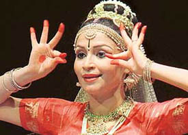 Shallu Jindal shows the fine nuances of Kuchipudi dance at the All-India Bhaskar Rao Nritya and Sangeet Sammelan at the Tagore Theatre, Chandigarh, on Friday.