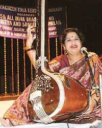 Kankana Banerjee performs at Tagore Theatre at the 35th All-India Bhaskar Rao Nritya and Sangeet Sammelan