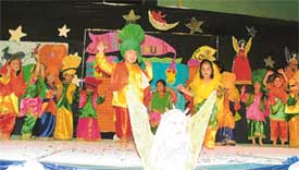 Students of Mothers Touch Kindergarten perform at the school annual function 