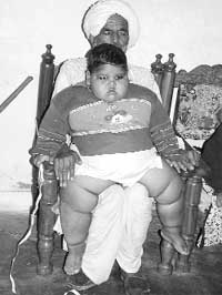 Kapil with his grandfather