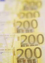 Counterfeit euros are shown at a Spanish police station in Madrid on Wednesday. Spanish police seized 2.5 million euros ($3.30 million) of counterfeit bills and arrested 27 persons in the biggest seizure of forged euros since the notes were introduced three years ago, the police said on Wednesday. 