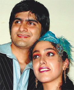 A labour of love: Up-and-coming artistes Dil and Raghav at the shooting of Pyaar Kiya to Darna Kya, a remix album, to pay tribute to K.Asif and Naushad, in the Capital. 