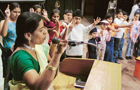 Tiny tots of Eurokids@MayorWorld at their graduation ceremony
