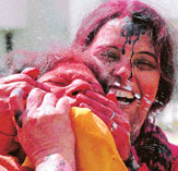 Residents of Sector 38, Chandigarh, play Holi