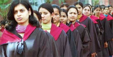 Students of Malwa Central College of Education for women receive degrees at 48th convocation in Ludhiana on Sunday