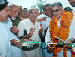 Haryana Agriculture and Revenue Minister Surender Singh inaugurates the HAU Kisan Mela on the university campus in Hisar on Monday. 