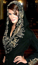 A model in Ashima-Leenas LIFW-2005 creation in the Capital on Tuesday