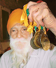 Baba Gyan Singh won many marathons but lost out in the fan business