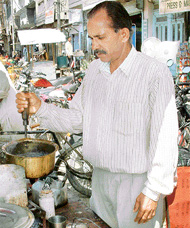 manufacturer Arjun Dev Sharma now runs a tea stall