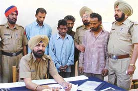 The robbers who were arrested by the Ludhiana police on Thursday