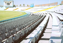 The grand finale!: Empty stands of the PCA Stadium, Mohali, during the final of the Punjab-Railways Ranji Trophy match on Sunday.