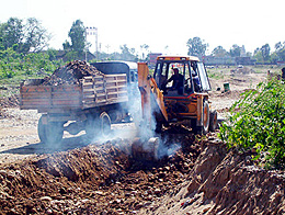 Illegal mining continues in the Khadi rivulet, Pathankot, despite ban orders.