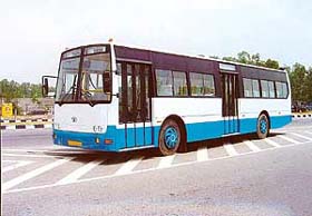 The model of a new bus which the Chandigarh Transport Undertaking plans to induct into its fleet