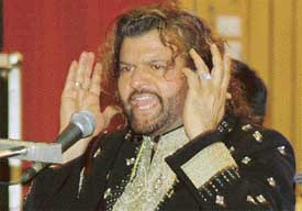 Hans Raj Hans at Ramgarhia Girls College on Tuesday night in Ludhiana