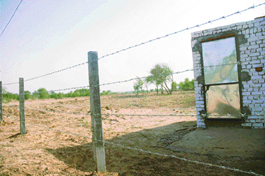 A chunk of land protected under the Punjab Land Preservation Act that has been put to use other than forestry purpose by a well-connected person at Parch village, Kharar.