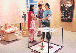 The space of Government Art College gallery is alive with the magic of creation these days. On display are sculptures by 14 BFA final students who have actively participated in the ongoing Kala Shilpa exhibition.