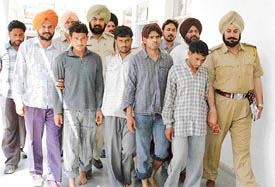 Nickel thieves who were arrested in Ludhiana on Tuesday