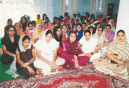 Students at a function organised by the Guru Nanak Dev Handicrafts and Allied Institute in Mohali on Wednesday.