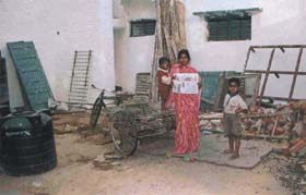 A family residing on school campus