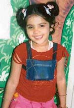 Muskaan, a deaf & dumb girl, whose hearning has been restored after Cochlear implantation