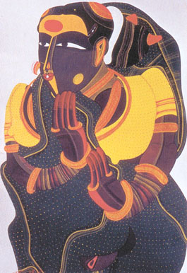 Painting by T. Vaikuntham Green