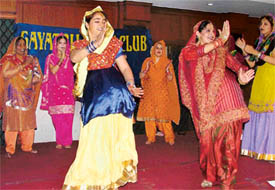 Members of the Gayatri Ladies Club celebrate Baisakhi
