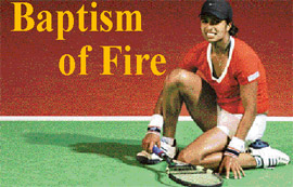 In the absence of Sania Mirza, Shikha Uberoi spearheaded the Indian challenge in the Fed Cup Asia-Oceania competition while making her debut for the country.