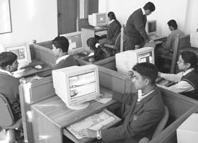 Children learn on their own on computers