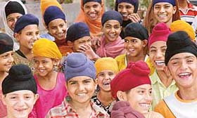 Orphans, who were uprooted from the gurdwara demolished in Dadu Majra