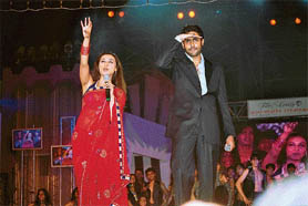 Rani and Abhishek perk up ETCs Baisakhi show